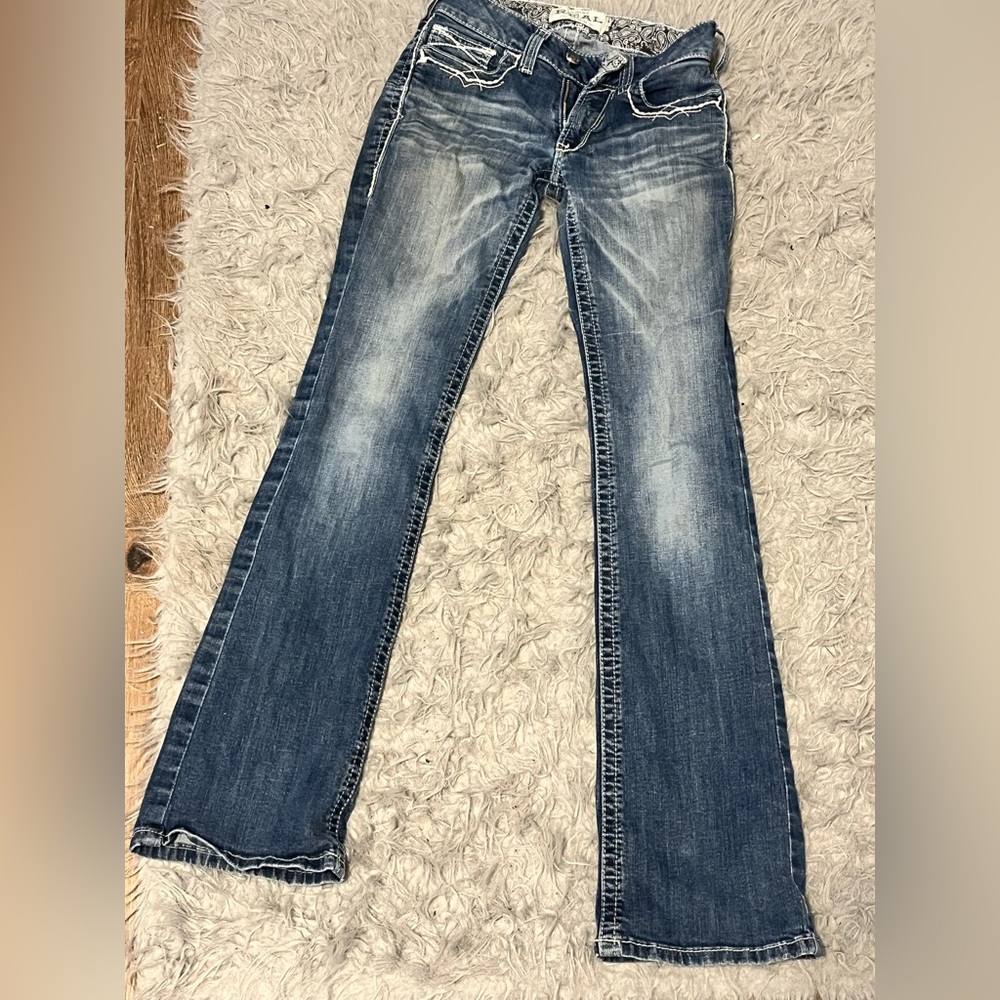 Woman’s size 27R Ariat Midrise bootcut jeans